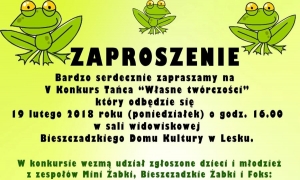 V Konkurs Tańca "Własne tw&oacute;rczości". Zaproszenie