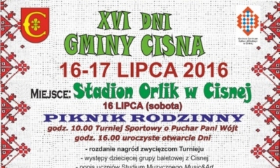 Dni Gminy Cisna - w niedzielę festiwal smak&oacute;w!