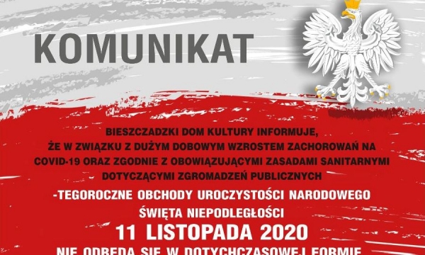 Obchody Święta Niepodległości tylko symboliczne