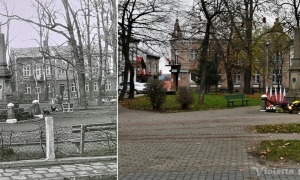 Wczoraj i dziś - Lesko na fotografii