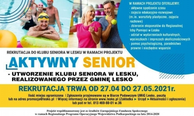 Leski Klub Seniora zaprasza wszystkich chętnych