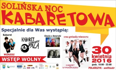 Solińska Noc Kabaretowa - pośmiejmy się wsp&oacute;lnie!