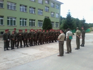 Klonowy liść w Bieszczadach - wsp&oacute;lne manewry w Trzciańcu