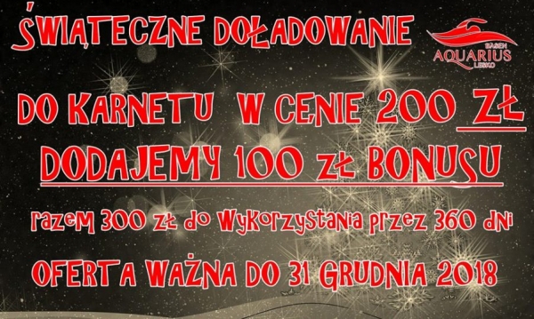 Świąteczne doładowanie - prezent od Aquariusa