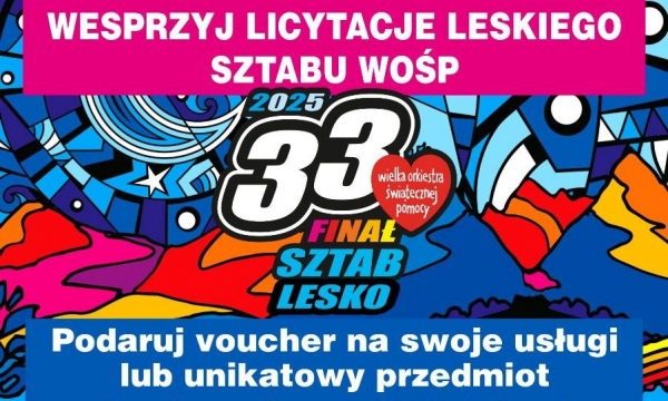 Wesprzyj leski finał WOŚP. Warto pomagać!