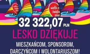 Powiało nam w żagle... Lesko hojnie wsparło 28. finał WOŚP