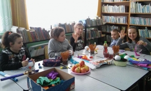 Było kolorowo i radośnie... Ferie z leską biblioteką już za nami